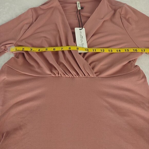 Mother Bee Maternity Dress In Mauve/Dusty Rose. Size XL (NWT) - Picture 6 of 11